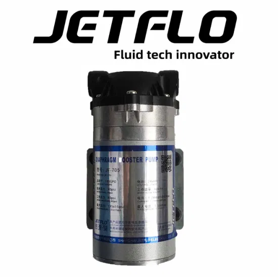 Water Filter 24VDC 100gpd Diaphragm RO Booster Pump Jf-705 Reverse Osmosis System